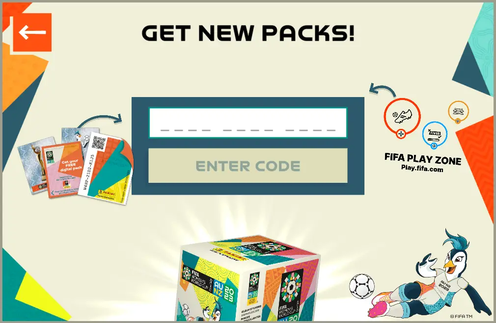 FIFA panini digital sticker album promo codes 2023 free packs