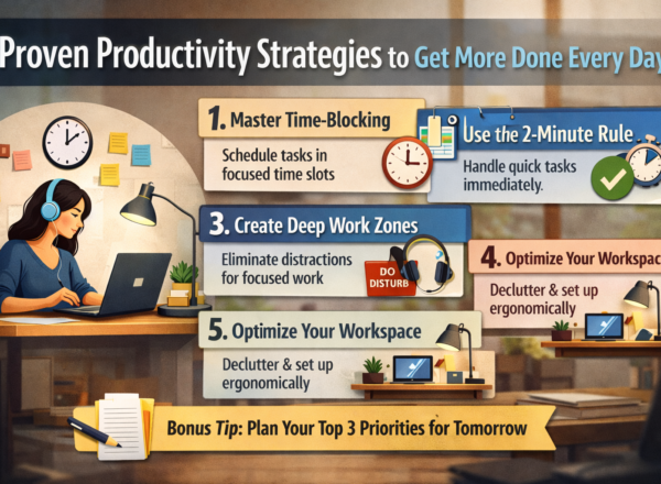 5 Proven Productivity Strategies to Improve Focus and Get More Done Every Day