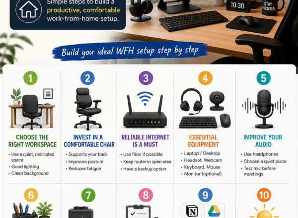 WFH Setup Guide for Beginners: Build a Productive Work-From-Home Space