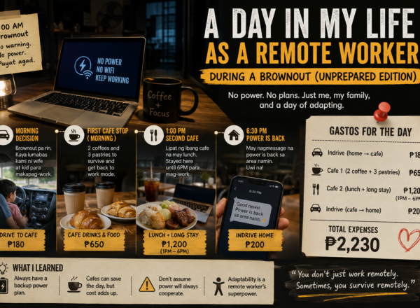 A Day in My Life as a Remote Worker During a Brownout (Unprepared Edition)
